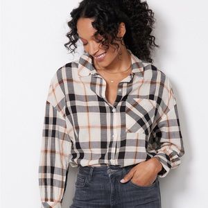 Sanctuary Plaid Dropped Shoulder Tunic